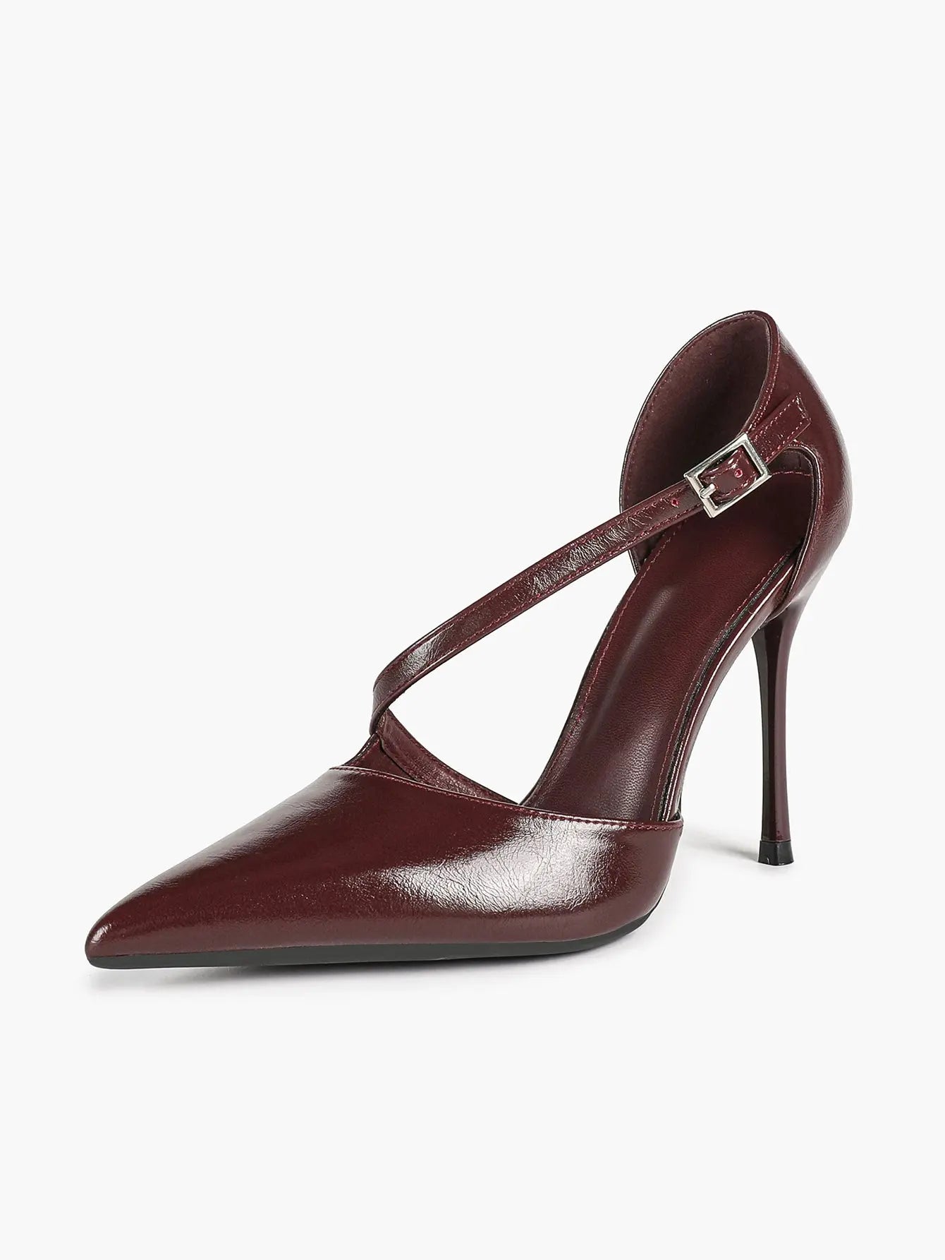 Women‘s Cross-Strap Slingback Stiletto Heels Dress for Wedding Party all day Comfortable YISHIFAN