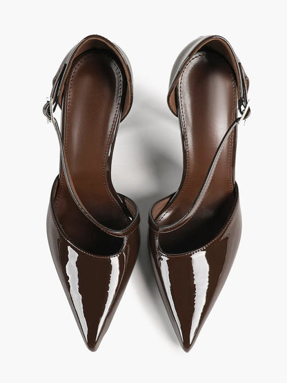 Women‘s Cross-Strap Slingback Stiletto Heels Dress for Wedding Party all day Comfortable YISHIFAN