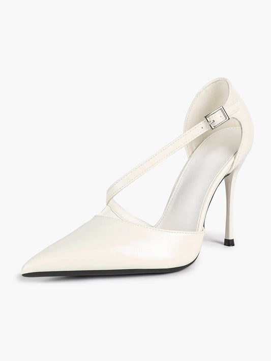 Women‘s Cross-Strap Slingback Stiletto Heels Dress for Wedding Party all day Comfortable YISHIFAN