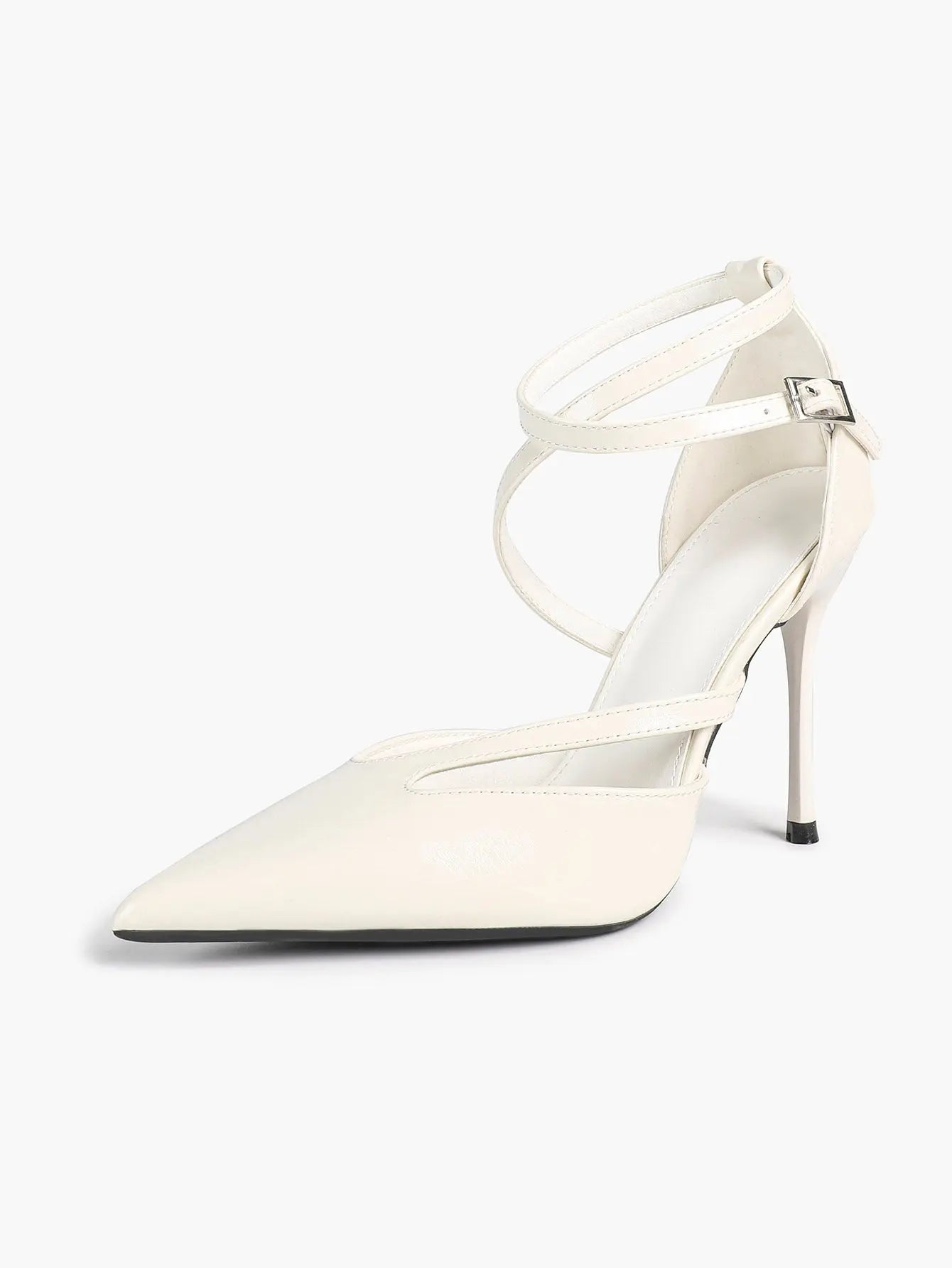 Women's Pointed Toe Stiletto High Heels Glossy Patent Leather Dress Shoes for Party Wedding Office YISHIFAN