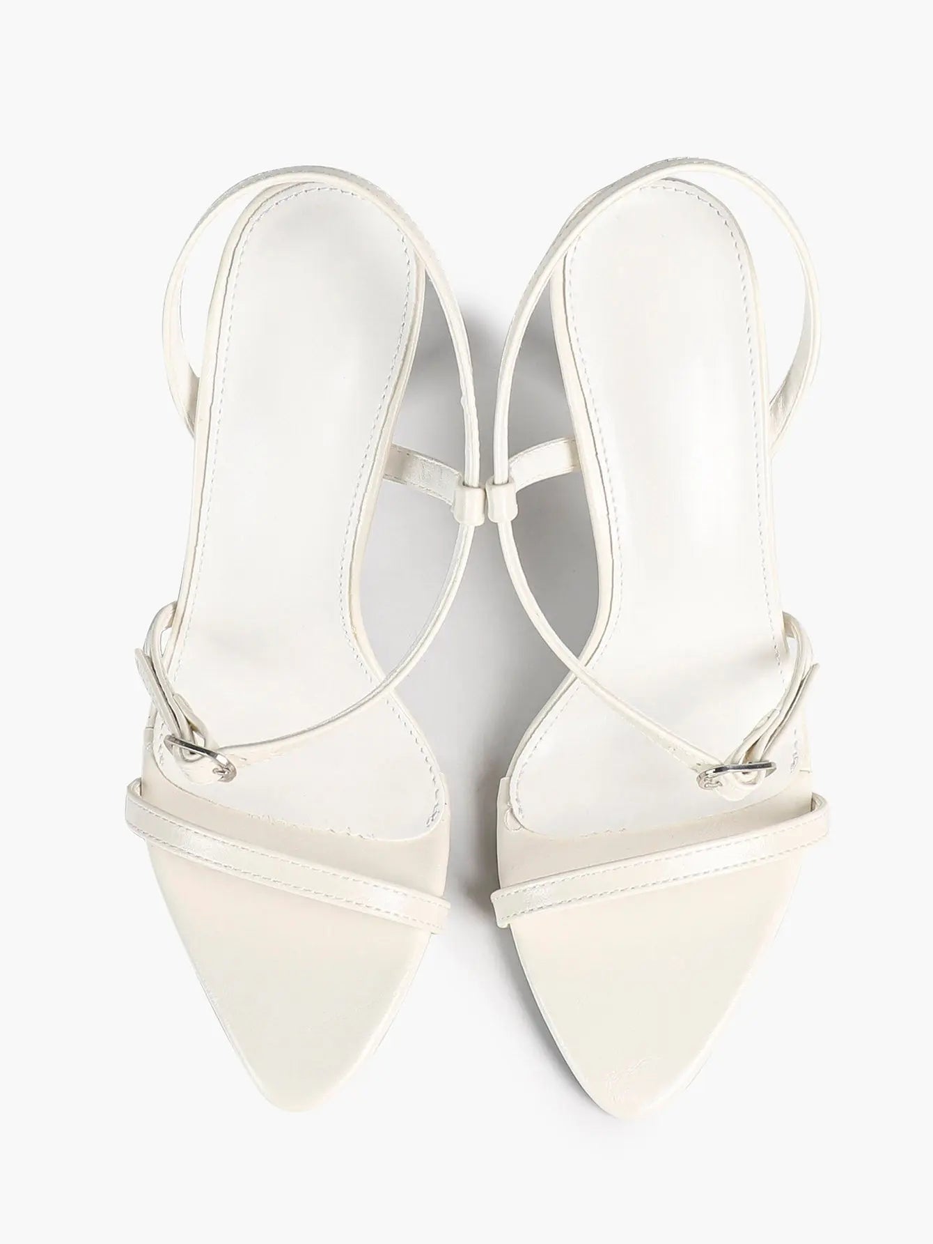 Luxe Pointed-Toe Strappy Slingback Stiletto Heels Minimalist Party Dress Sandals YISHIFAN