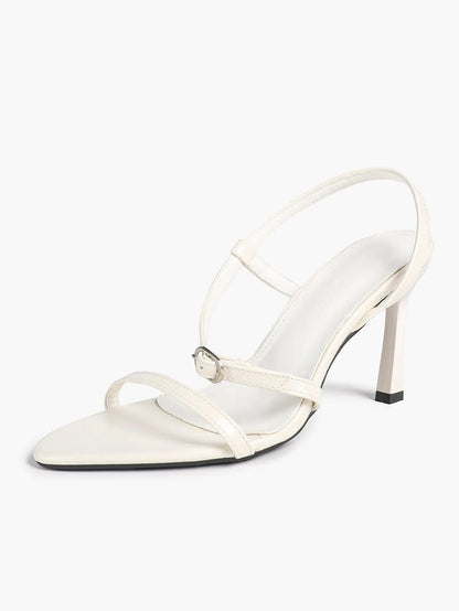 Luxe Pointed-Toe Strappy Slingback Stiletto Heels Minimalist Party Dress Sandals YISHIFAN