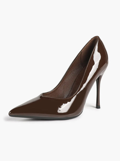 "Moonlight" Satin Peep-Toe Heels Sculptural Stiletto with Ankle Strap YISHIFAN