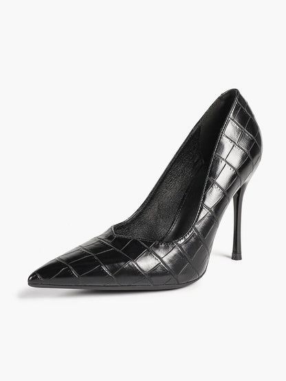 "Moonlight" Satin Peep-Toe Heels Sculptural Stiletto with Ankle Strap YISHIFAN