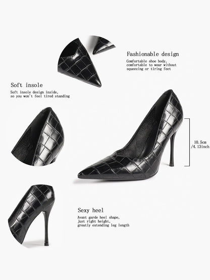 "Moonlight" Satin Peep-Toe Heels Sculptural Stiletto with Ankle Strap YISHIFAN