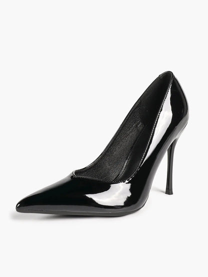 "Moonlight" Satin Peep-Toe Heels Sculptural Stiletto with Ankle Strap YISHIFAN