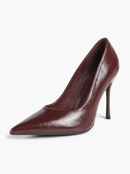 "Moonlight" Satin Peep-Toe Heels Sculptural Stiletto with Ankle Strap YISHIFAN