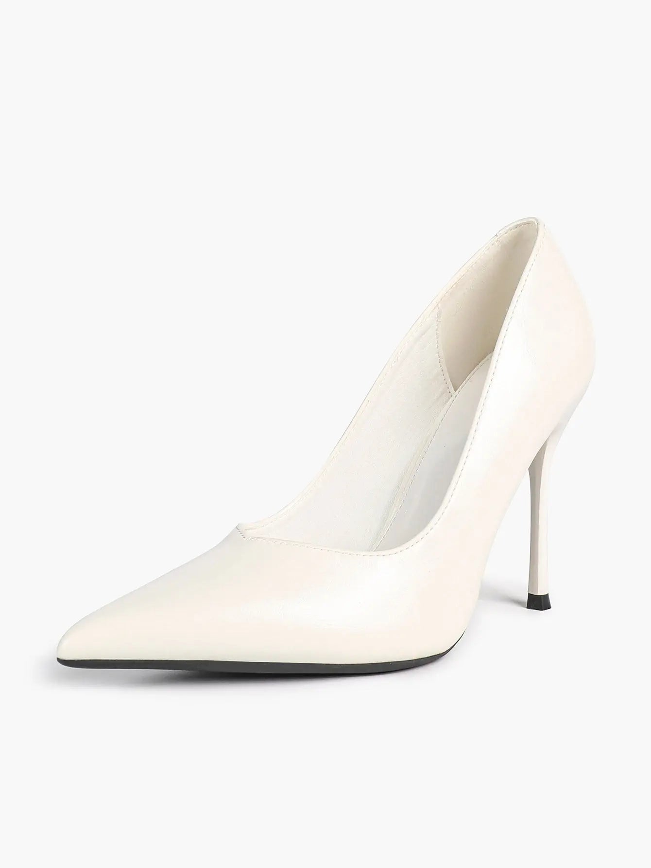 "Moonlight" Satin Peep-Toe Heels Sculptural Stiletto with Ankle Strap YISHIFAN