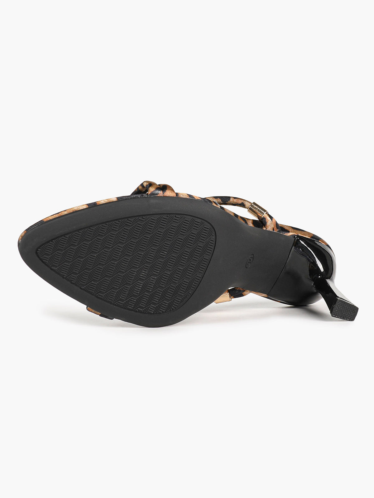 Leopard mule sandals – anti-slip sole view