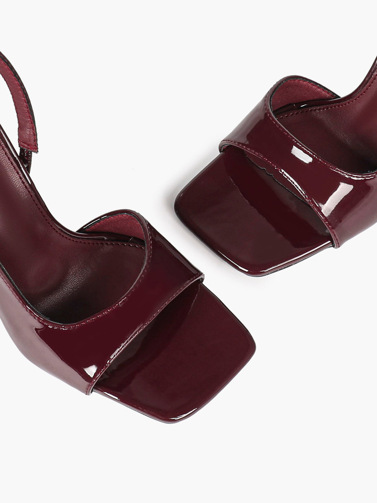 Square Toe Slingback Sandals – Minimalist Stiletto Heels - YISHIFAN