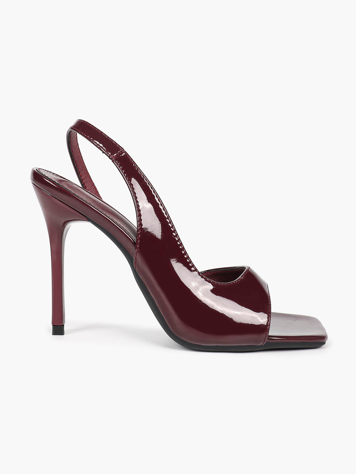 Square Toe Slingback Sandals – Minimalist Stiletto Heels - YISHIFAN