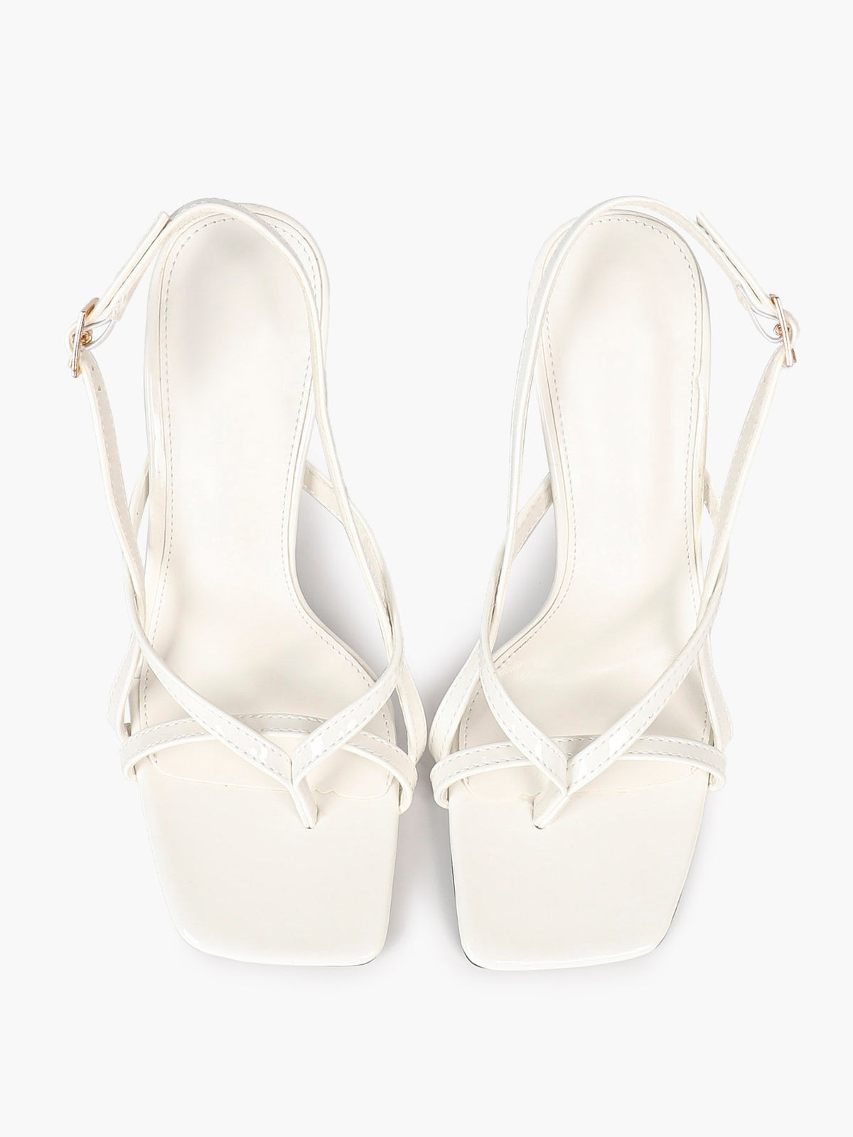 Caramel Slingback Heels Square Toe Stiletto Sandals Sexy Stylish for Date Party Business - YISHIFAN