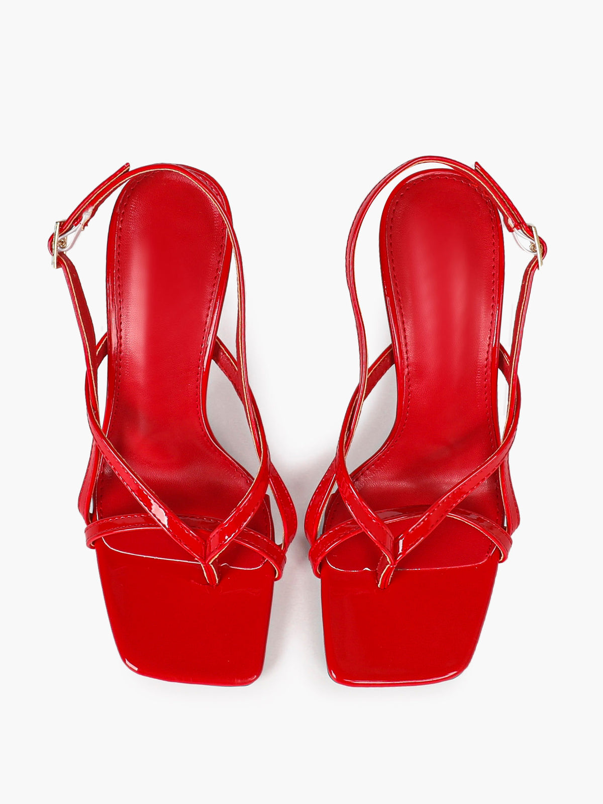 Caramel Slingback Heels Square Toe Stiletto Sandals Sexy Stylish for Date Party Business - YISHIFAN