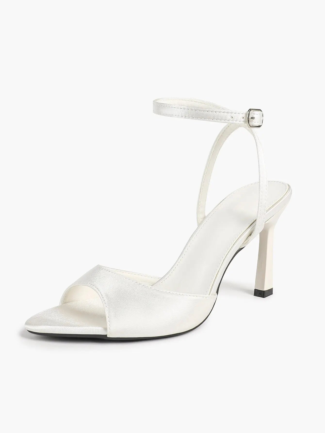 Comfortable Toe Stiletto Heels with Ankle Strap Wedding Party Dress Sandals YISHIFAN
