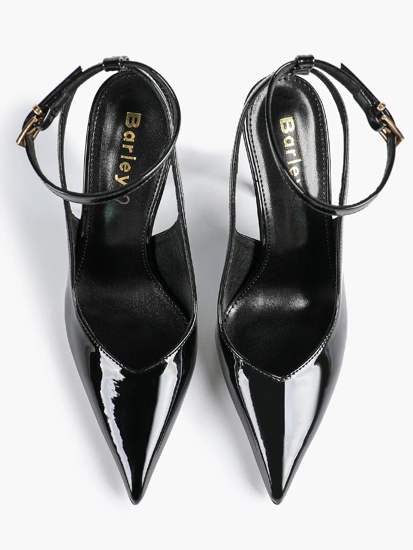 Women's Dark Brown Ankle Strap Pointed Toe High-Heel Sandals Wedding Party Evening Dress Shoes YISHIFAN