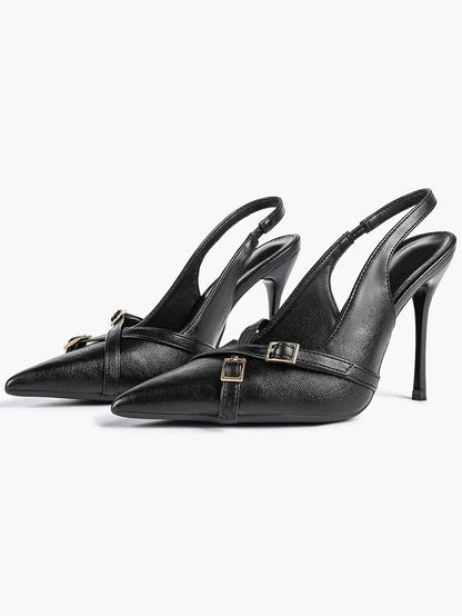 Women's Wine Red Patent Leather High-Heel Pointed Toe Ankle Strap Stiletto Heels Wedding Party Dress Shoes YISHIFAN