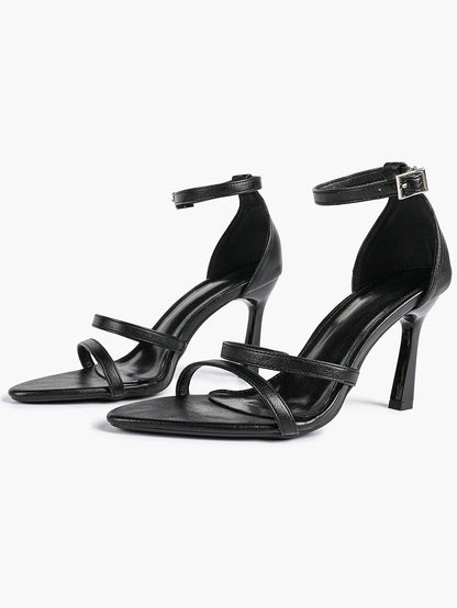 Women's High Stilettos Heels Open Toe Pointed Sandals Ankle Strap Pumps Dress Shoes Party Work Heeled Sandals YISHIFAN