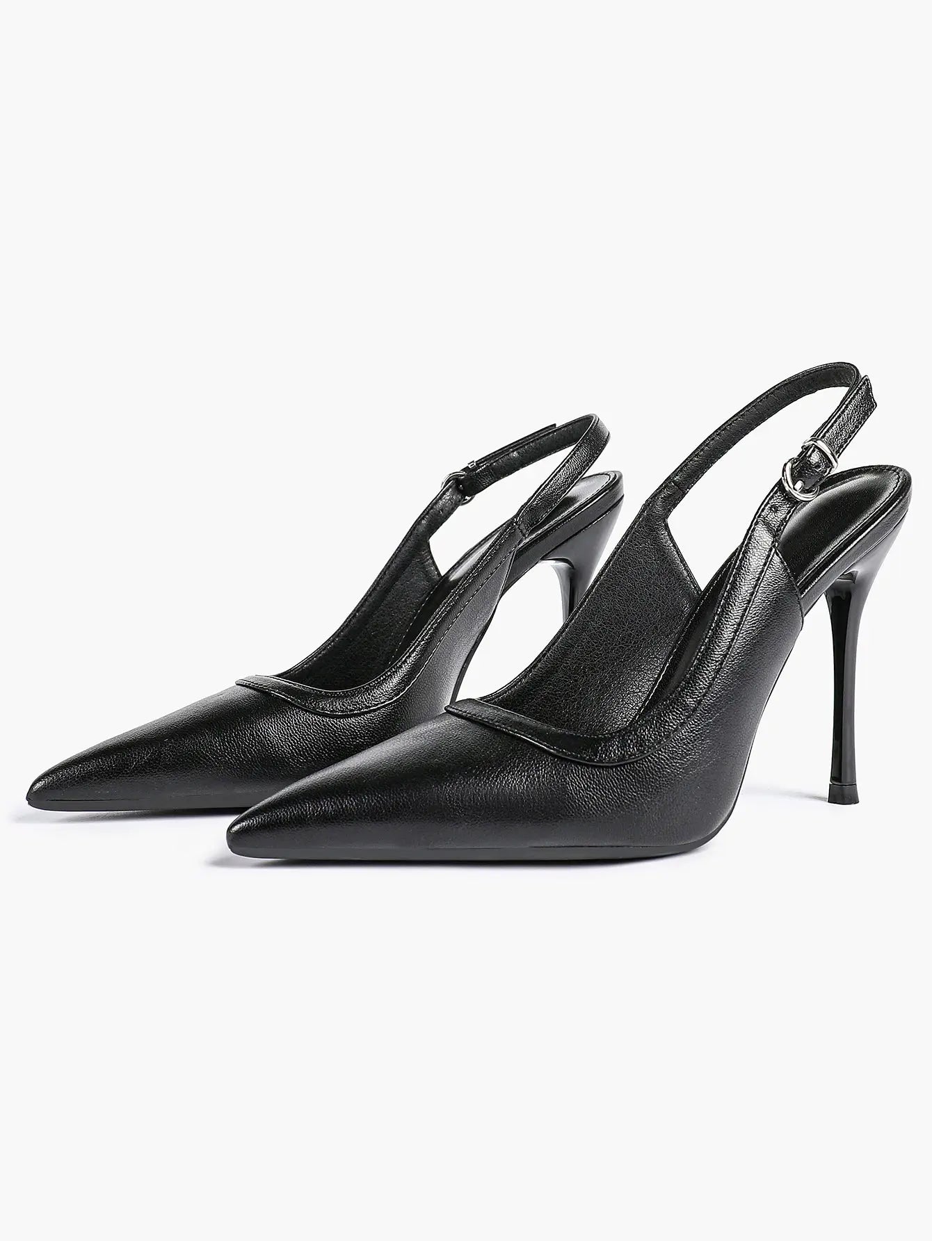 Women's High-Heel Sandals Closed Pointed Toe Slingback Stiletto Heels for Wedding Party YISHIFAN