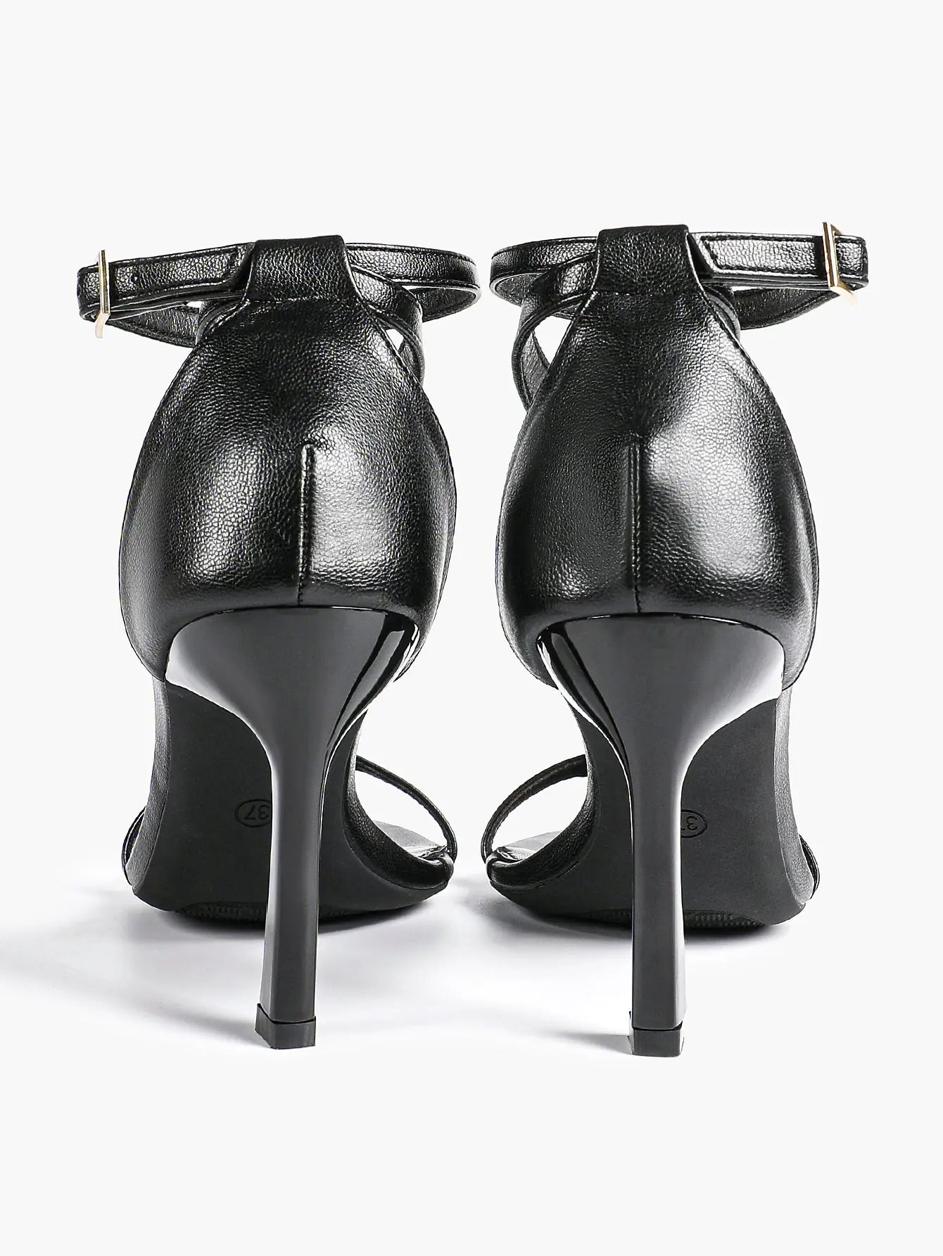 Women's Pointed Toe High-Heel Sandals Y-Strap Adjustable Ankle Strap Wedding Party Shoes YISHIFAN