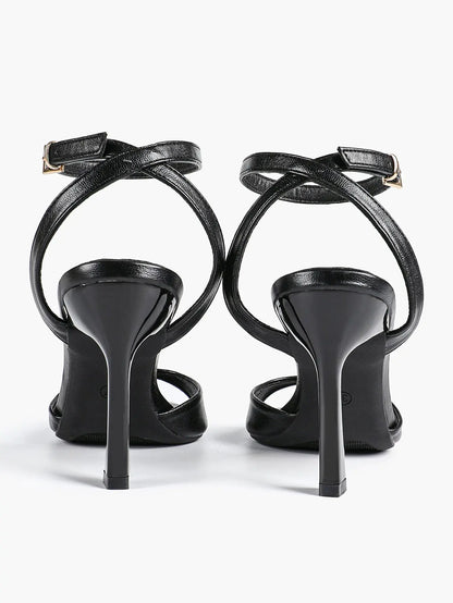 Women's High-Heel Sandals Peep-Toe Fish Mouth Stiletto Heels Wedding Party Dress Shoes YISHIFAN