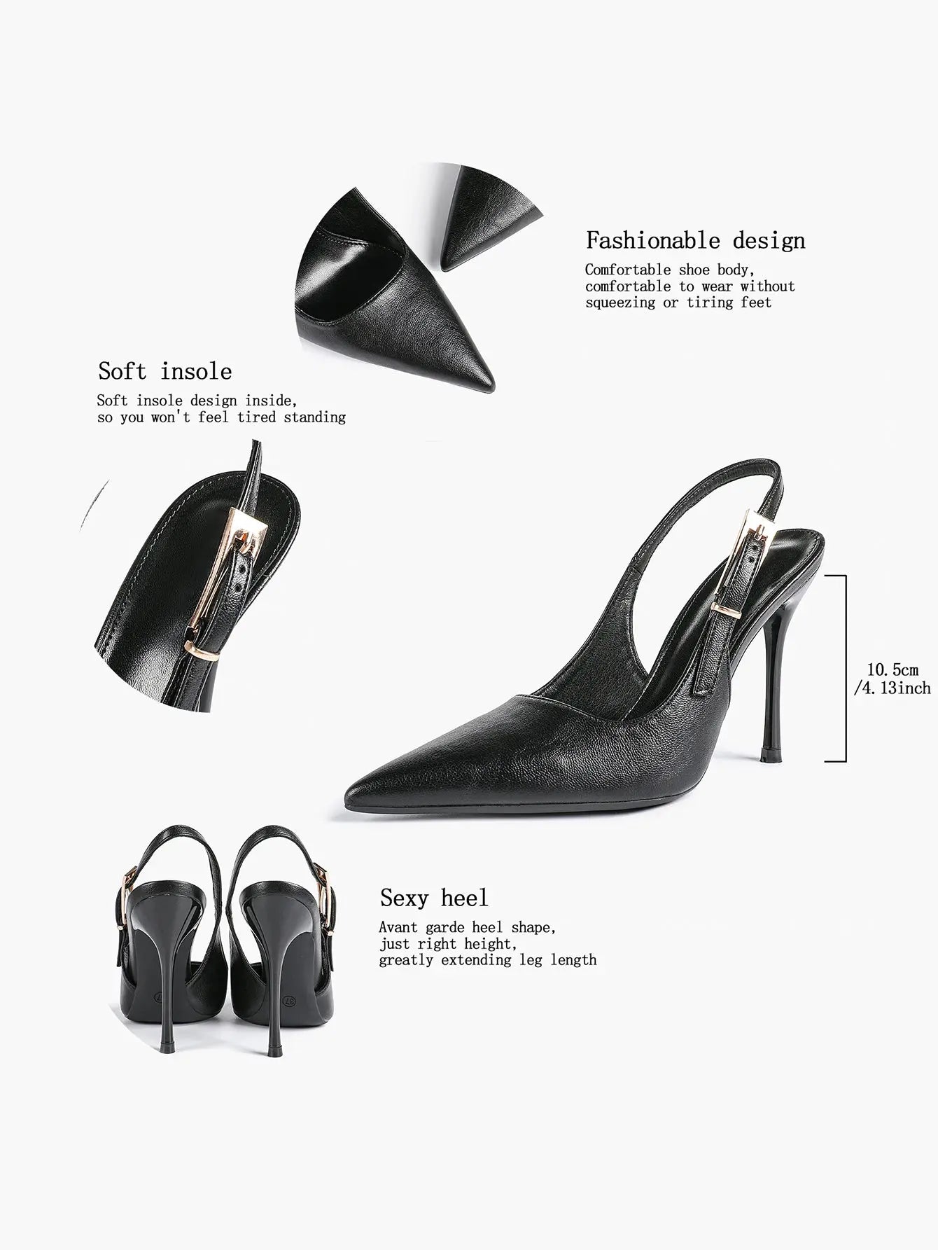 Women's Green Stone High-Heel Sandals Pointed Toe Slingback Stiletto Heels Wedding Party Evening Dress Shoes YISHIFAN