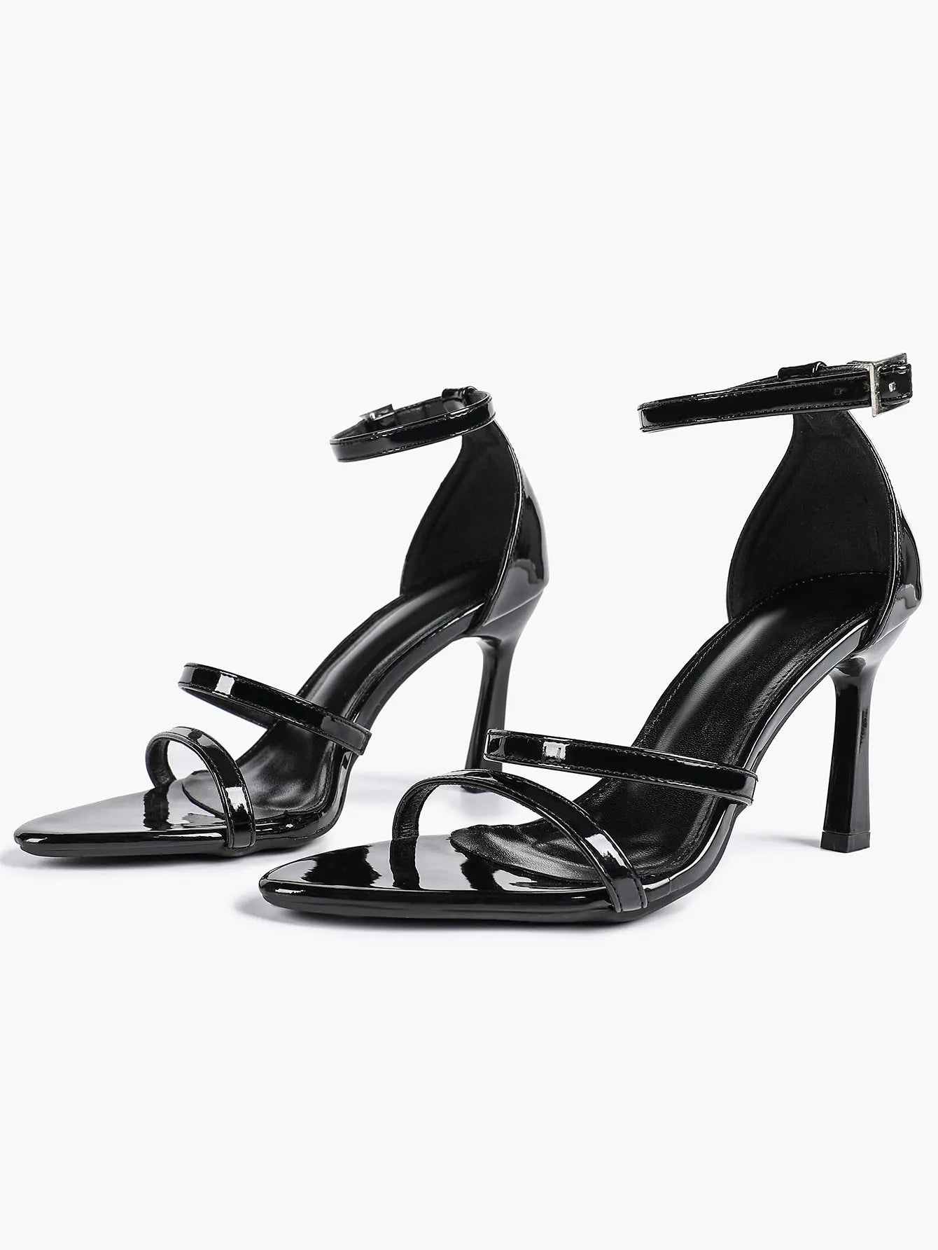 Women's High Stilettos Heels Open Toe Pointed Sandals Ankle Strap Pumps Dress Shoes Party Work Heeled Sandals YISHIFAN