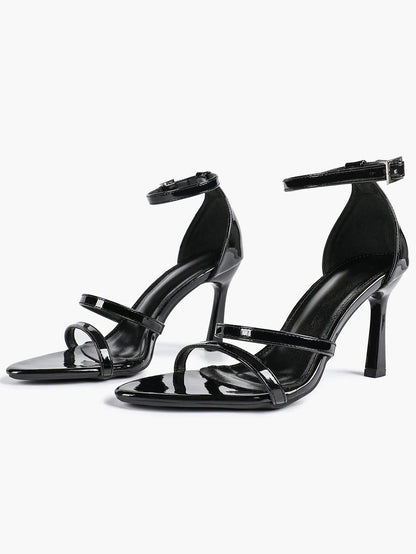 Women's High Stilettos Heels Open Toe Pointed Sandals Ankle Strap Pumps Dress Shoes Party Work Heeled Sandals YISHIFAN