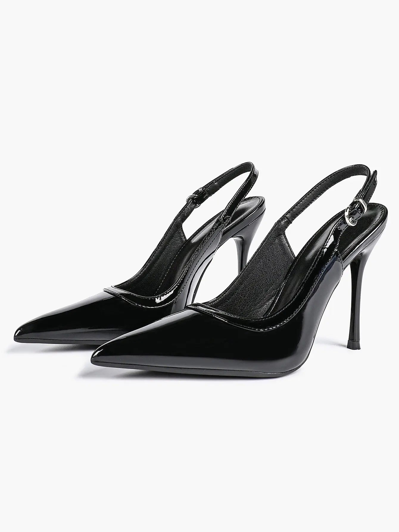 Women's High-Heel Sandals Closed Pointed Toe Slingback Stiletto Heels for Wedding Party YISHIFAN