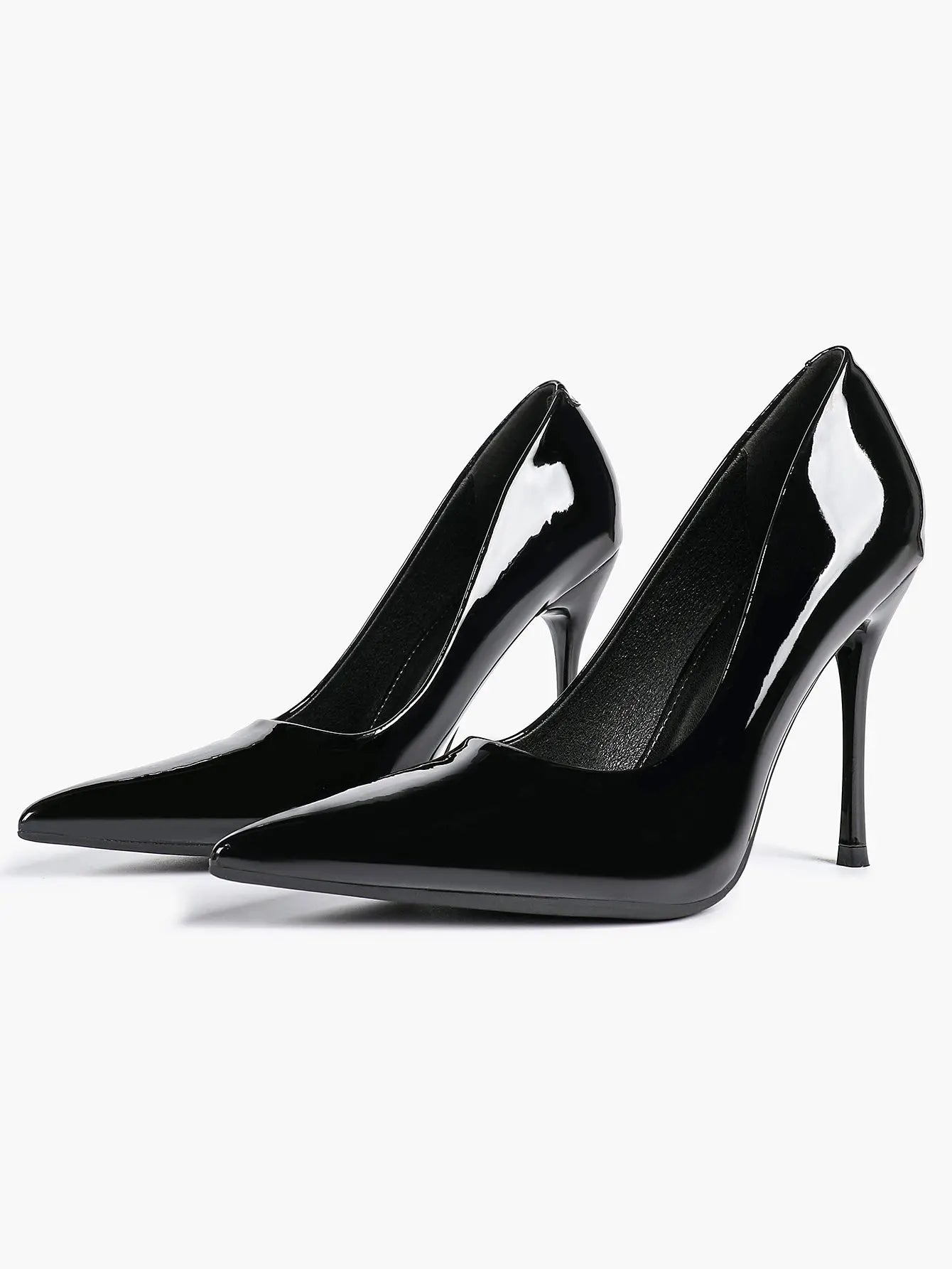 Women's Stiletto Heels Closed Sharp Pointed Toe Classic Wedding Party Dress Pump Shoes YISHIFAN