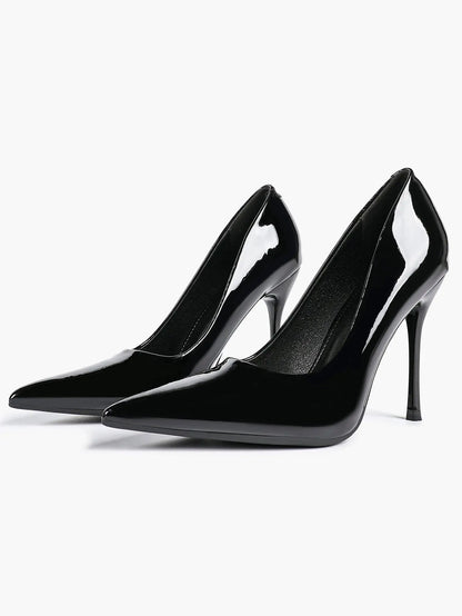 Women's Stiletto Heels Closed Sharp Pointed Toe Classic Wedding Party Dress Pump Shoes YISHIFAN