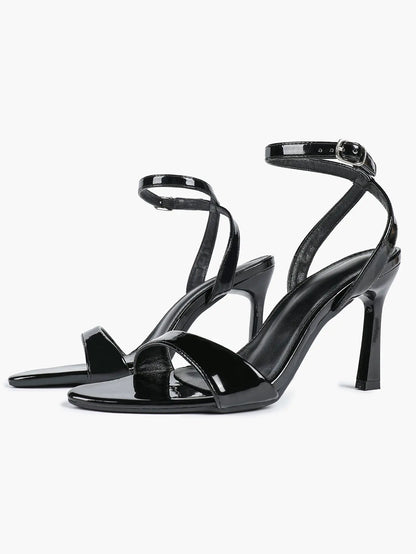 Women's Light Golden Kitten Open Toe Cross Strap High-Heel Sandals Wedding Party Dress Shoes YISHIFAN