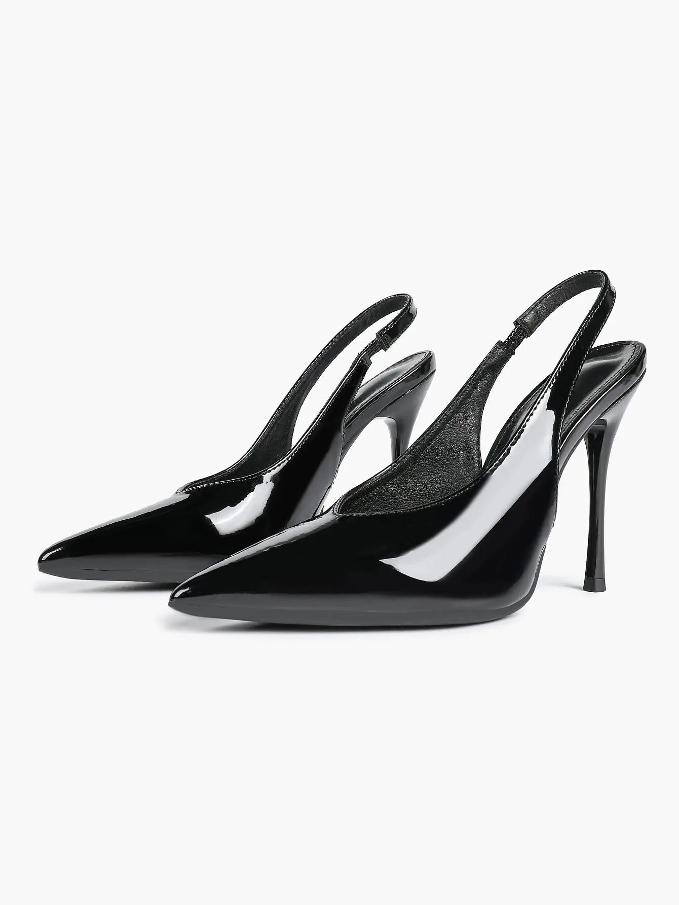 Women's Slingback Pumps Closed Pointed Toe Stiletto Heels Wedding Party Dress Shoes YISHIFAN