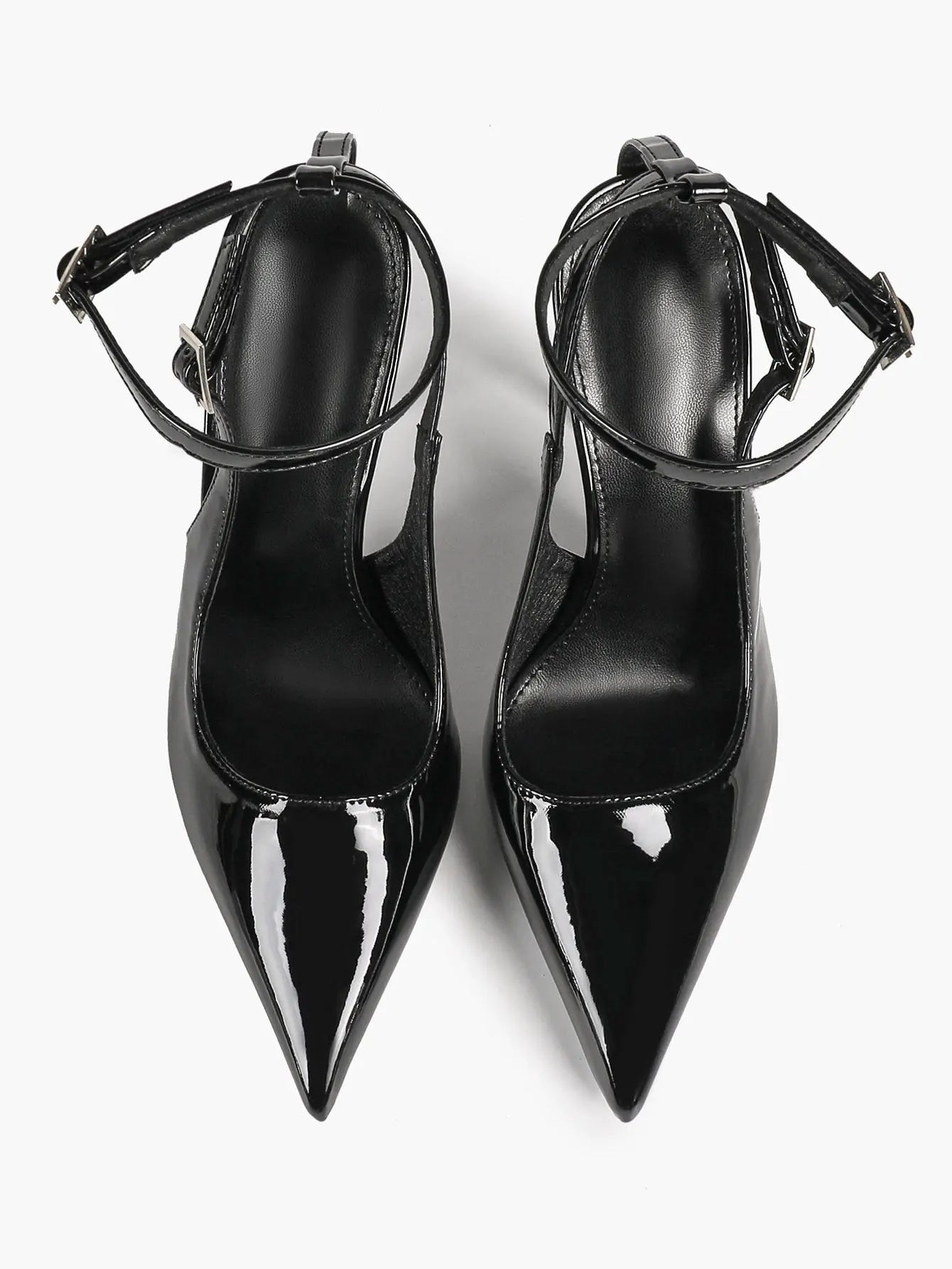 Ivory D’Orsay Double Strap Stiletto Heels – Women’s Pointed Toe Ankle Strap High Heels YISHIFAN
