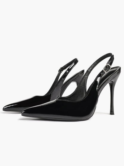 Women Closed Toe Slingback Heels Strappy Pointed Toe Stiletto Heels for Women Wedding Party Office Dress Shoes YISHIFAN