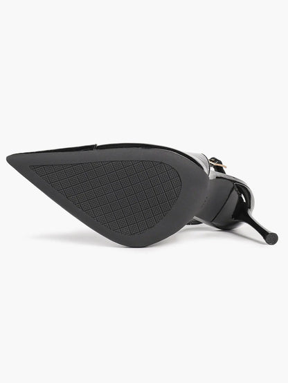 Vintage Luxe Reimagined: Deep Green Pointed Slingbacks with Croc Texture & All-Day Soft Insole YISHIFAN