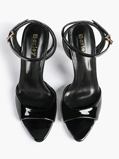 Women's High-Heel Sandals Peep-Toe Fish Mouth Stiletto Heels Wedding Party Dress Shoes YISHIFAN