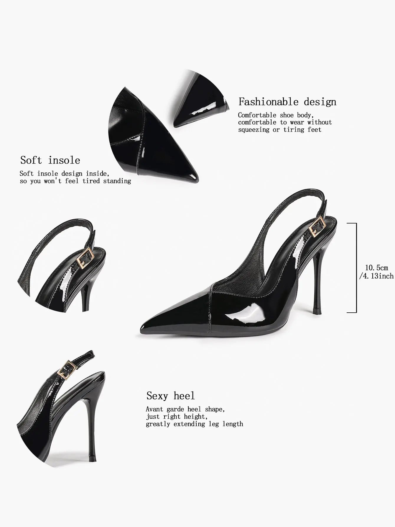 Vintage Luxe Reimagined: Deep Green Pointed Slingbacks with Croc Texture & All-Day Soft Insole YISHIFAN