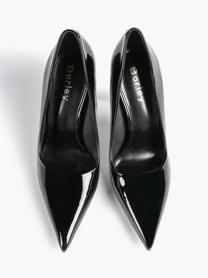 Women's Stiletto Heels Closed Sharp Pointed Toe Classic Wedding Party Dress Pump Shoes YISHIFAN