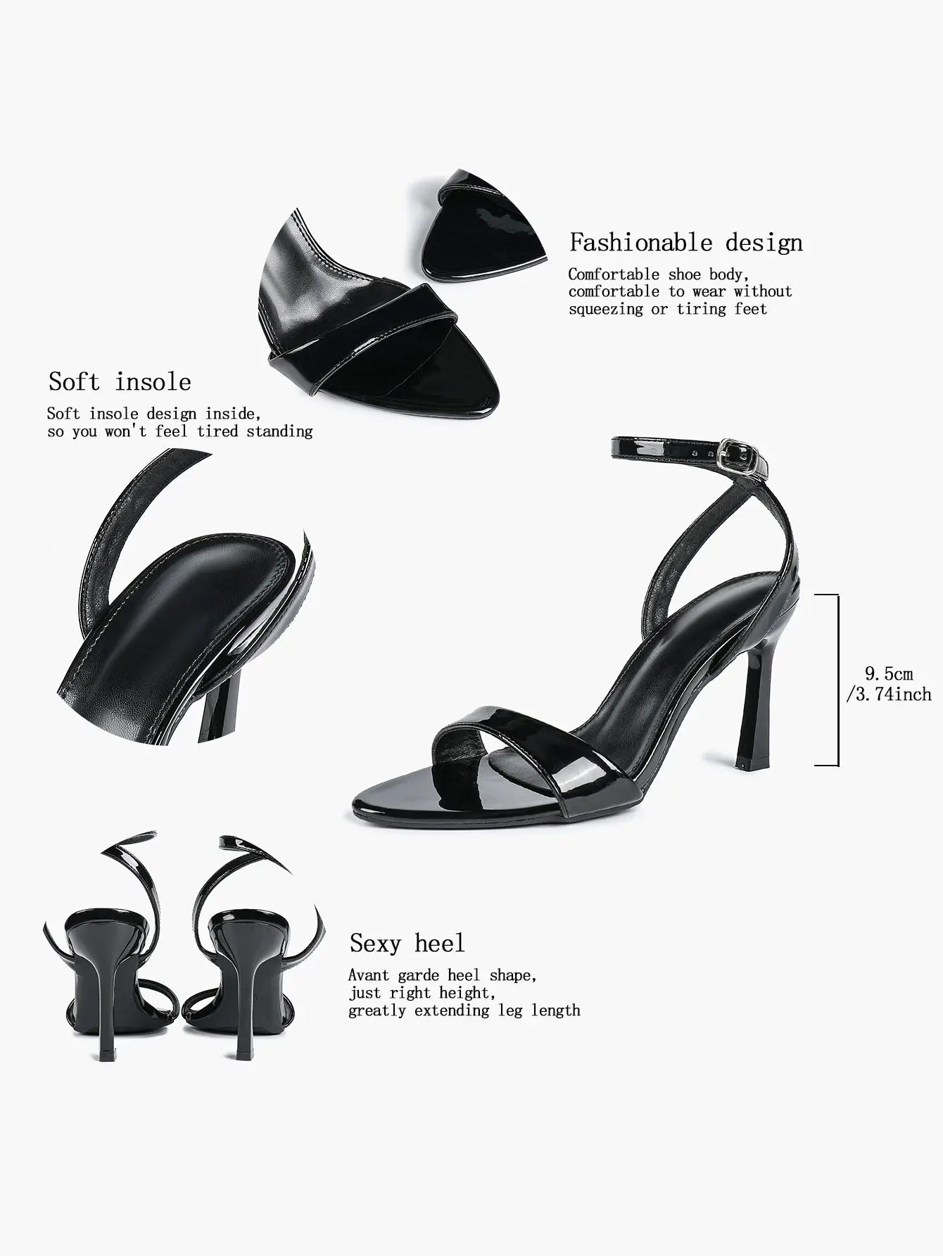 Women's Light Golden Kitten Open Toe Cross Strap High-Heel Sandals Wedding Party Dress Shoes YISHIFAN