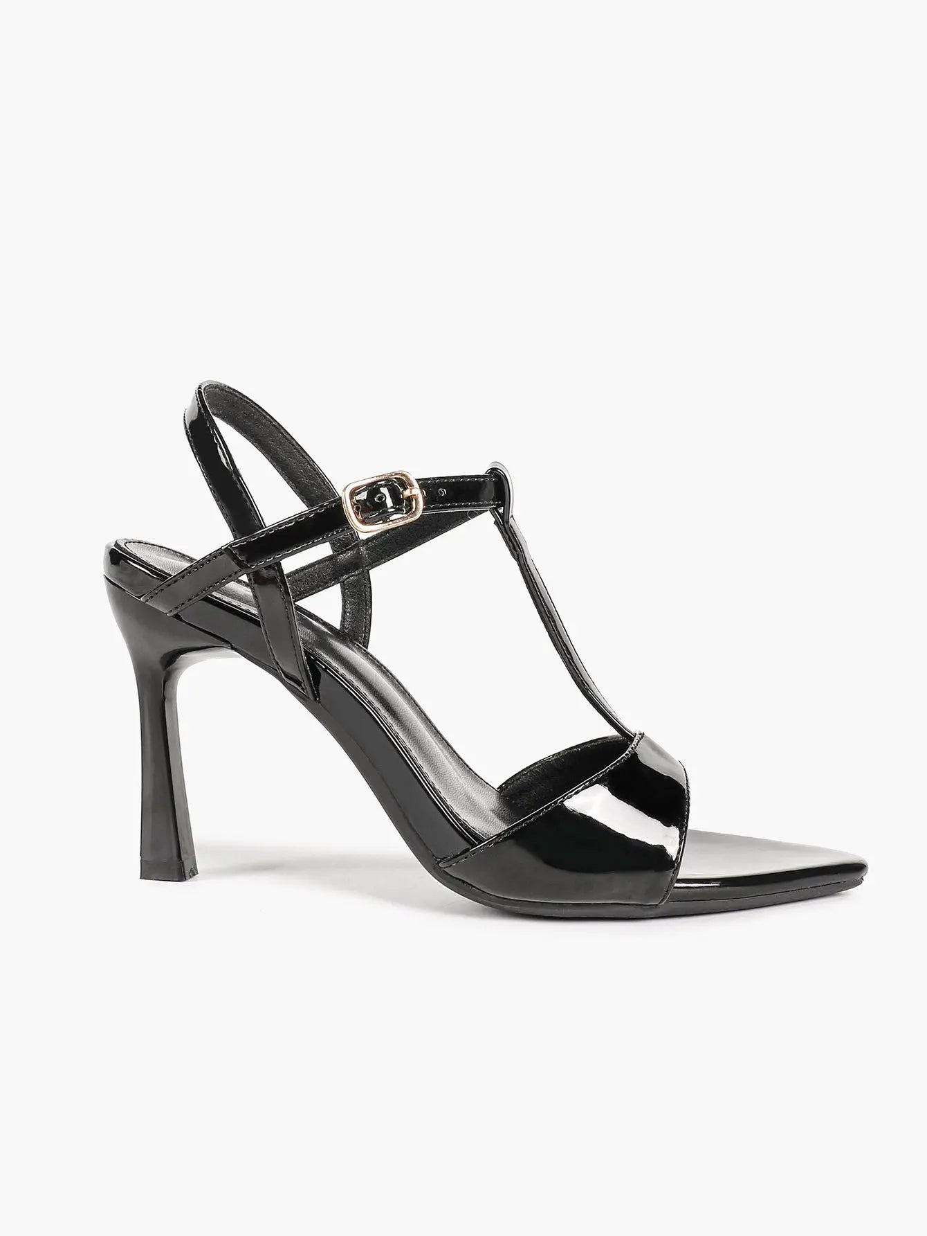 Women's Open Toe Stiletto Sandals Ankle Strap Buckle Sexy High Heel Dress Shoes 9.5CM YISHIFAN