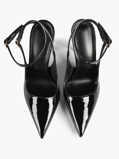 Women Pointed Toe Slingback Stiletto Heels Ankle Strap Dress Shoes Wedding Bridal Party Sexy High Heels YISHIFAN