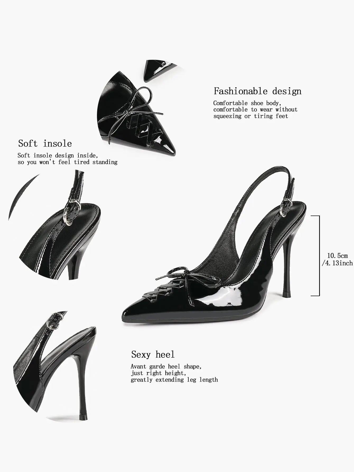 Women Pointed Toe Cross Strap Stiletto Heels Ankle Strap Buckle Dress Shoes Party Evening Sexy High Heels YISHIFAN