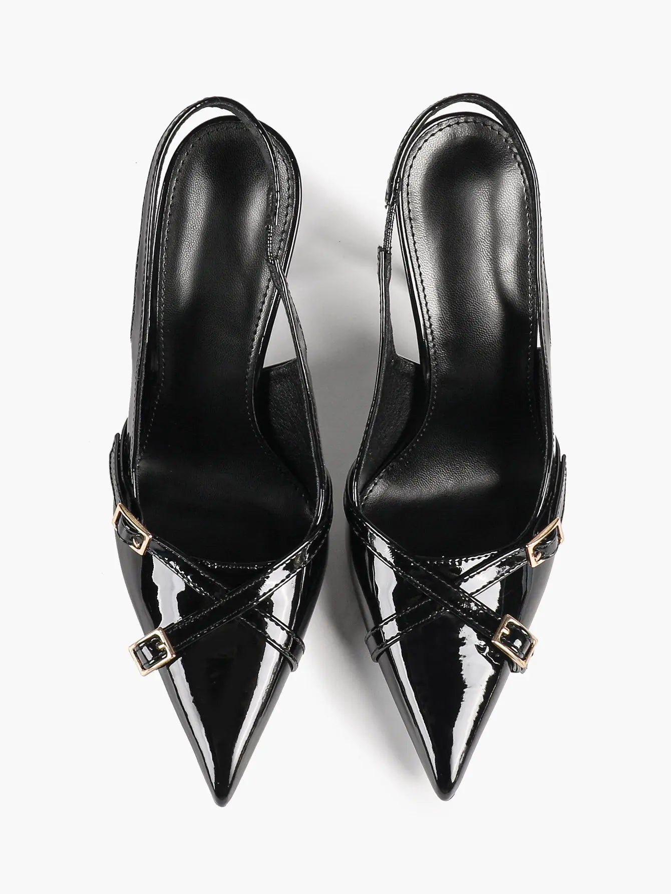 Women's Slingback Closed Pointed Toe Stiletto Wedding Work Comfortable Dress Shoes YISHIFAN