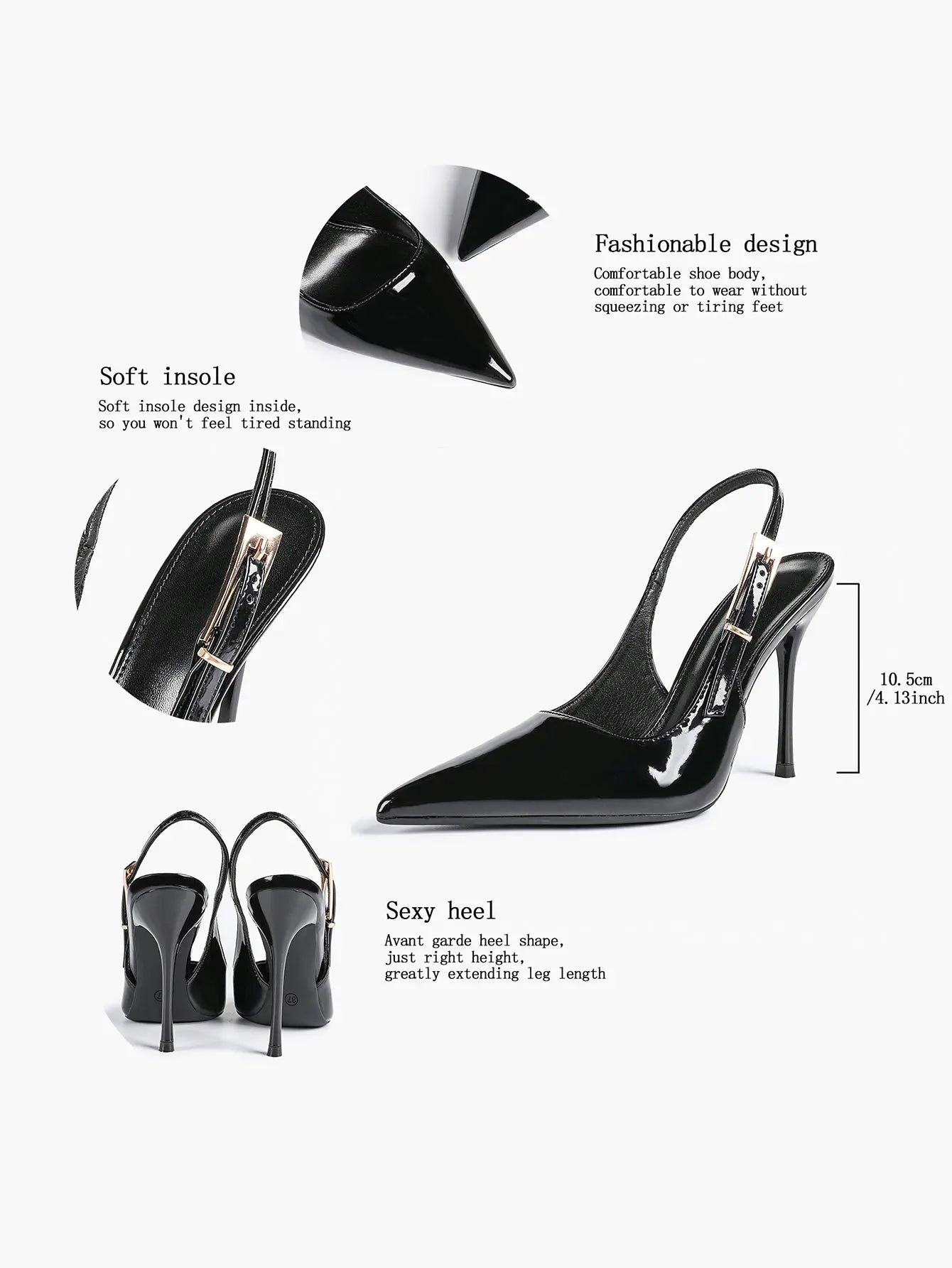 Women's Green Stone High-Heel Sandals Pointed Toe Slingback Stiletto Heels Wedding Party Evening Dress Shoes YISHIFAN