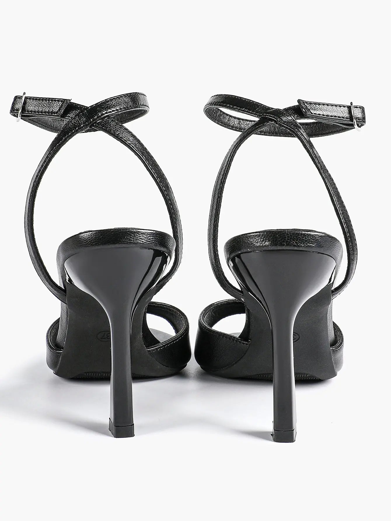 Women Leather High-Heel Sandals Peep-Toe Stiletto Heels Wedding Party Evening Dress Shoes YISHIFAN