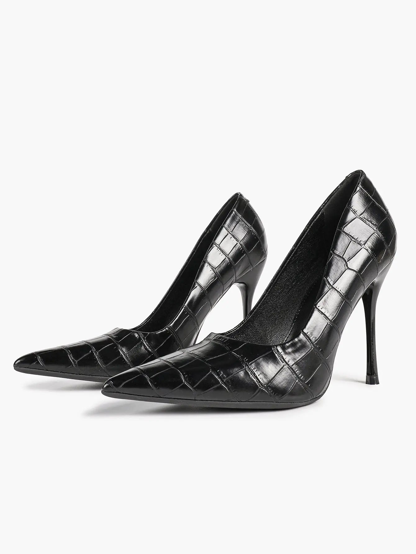 Women's Stiletto Heels Closed Sharp Pointed Toe Classic Wedding Party Dress Pump Shoes YISHIFAN