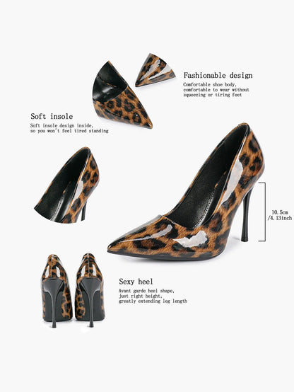 Women's Closed Pointed Toe Classic Stiletto Heels for Wedding Party Evening Dress Shoes YISHIFAN