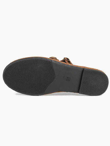 Women's Pink Suede Ballet Flats with Double Gold Buckle Cloud Comfort Insole for Casual Chic Everyday Shoes YISHIFAN