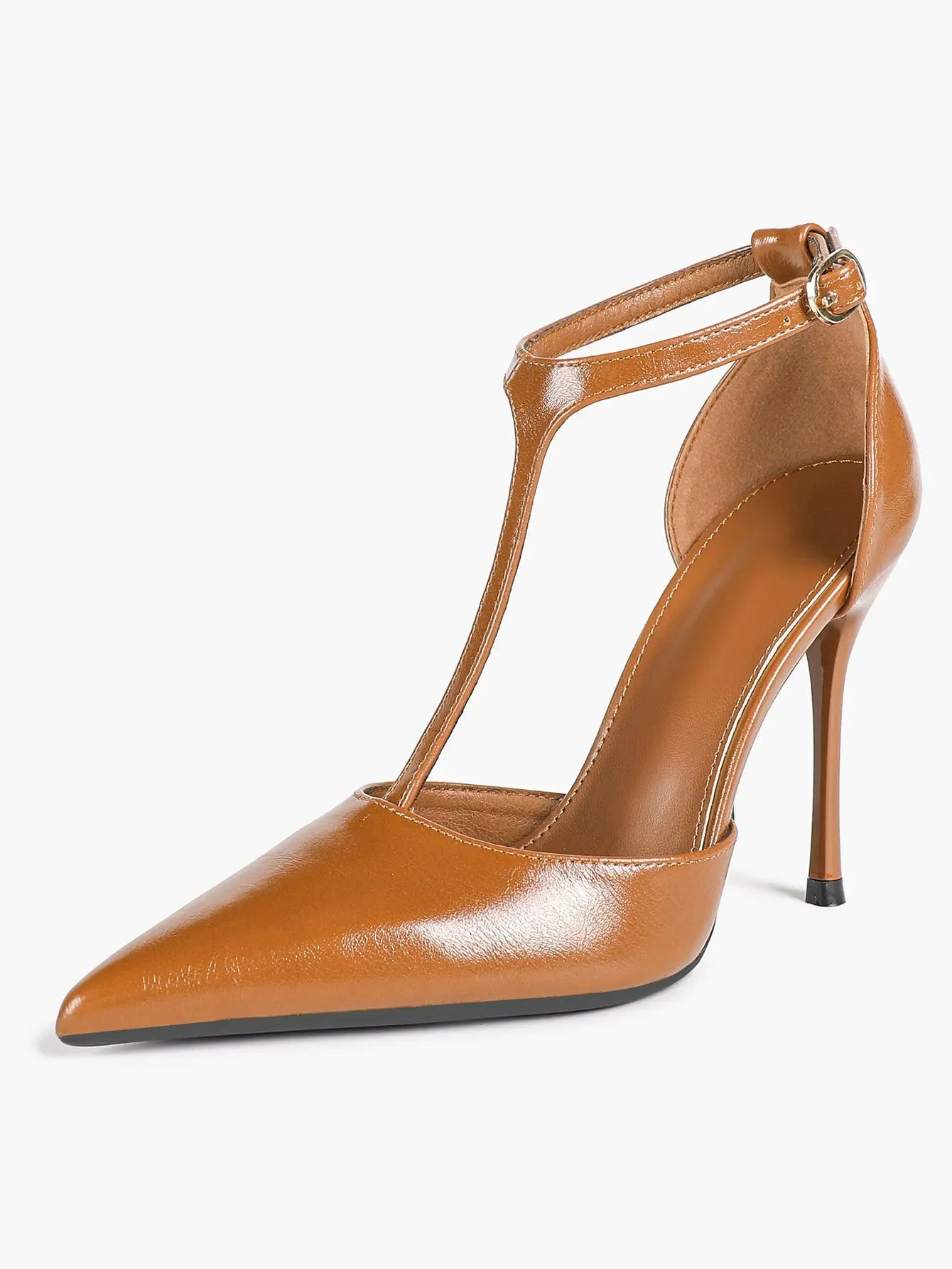 Women Pointed Toe Stiletto Heels Ankle Strap Heeled Sandals Wedding Party Sexy Dress Shoes YISHIFAN