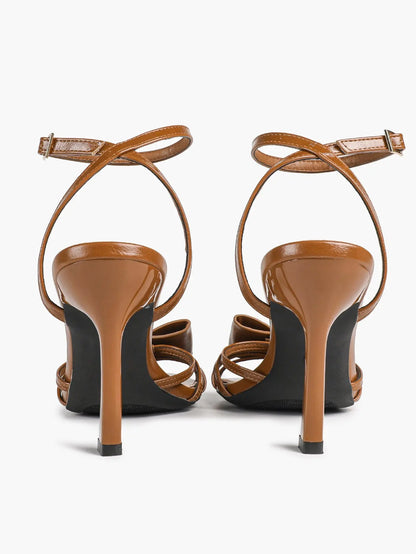 Bow Tie Heels Sandals Slingback Peep Toe Wedding Stiletto Heel Summer Cute Wedding Bridal Shoes YISHIFAN
